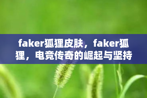 faker狐狸皮肤，faker狐狸，电竞传奇的崛起与坚持