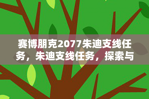 赛博朋克2077朱迪支线任务，朱迪支线任务，探索与成长之旅