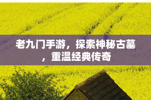 老九门手游，探索神秘古墓，重温经典传奇