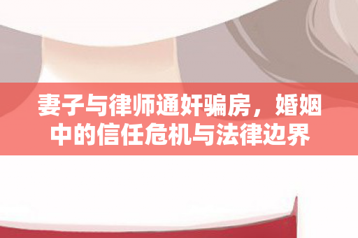 妻子与律师通奸骗房，婚姻中的信任危机与法律边界