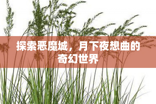 探索恶魔城,月下夜想曲的奇幻世界 探索恶魔城,月下夜想曲的奇幻世界