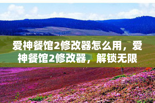 爱神餐馆2修改器怎么用,爱神餐馆2修改器,解锁无限可能的烹饪之旅 爱神餐馆2修改器怎么用,爱神餐馆2修改器,解锁无限可能的烹饪之旅