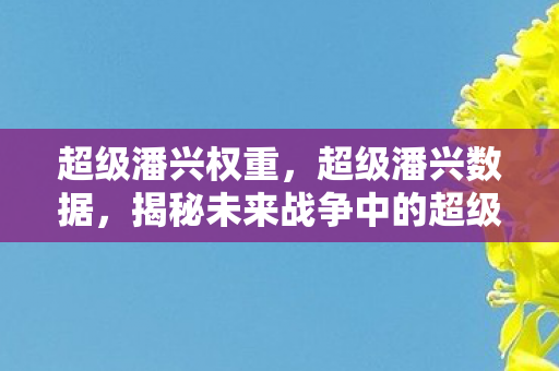 超级潘兴权重，超级潘兴数据，揭秘未来战争中的超级巨兽