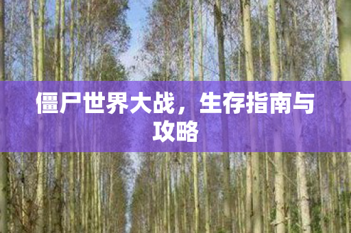 僵尸世界大战,生存指南与攻略 僵尸世界大战,生存指南与攻略