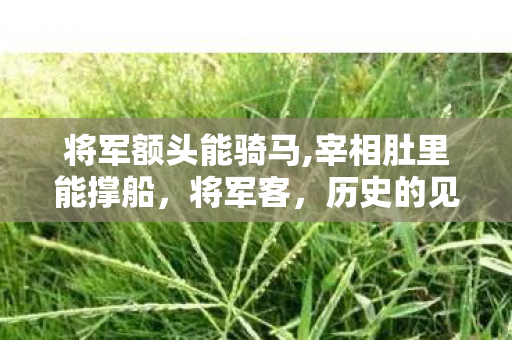将军额头能骑马,宰相肚里能撑船，将军客，历史的见证者与传承者