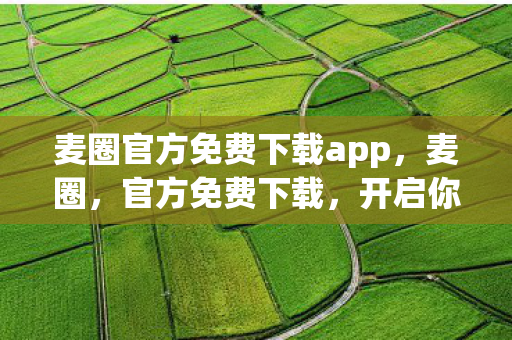 麦圈官方免费下载app，麦圈，官方免费下载，开启你的音乐之旅