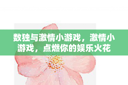 数独与激情小游戏,激情小游戏,点燃你的娱乐火花 数独与激情小游戏,激情小游戏,点燃你的娱乐火花