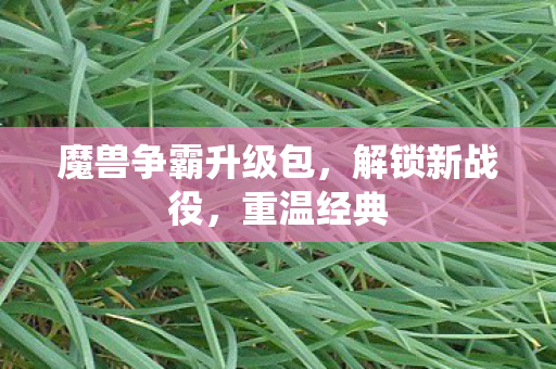 魔兽争霸升级包，解锁新战役，重温经典