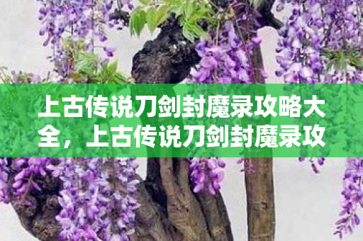上古传说刀剑封魔录攻略大全，上古传说刀剑封魔录攻略
