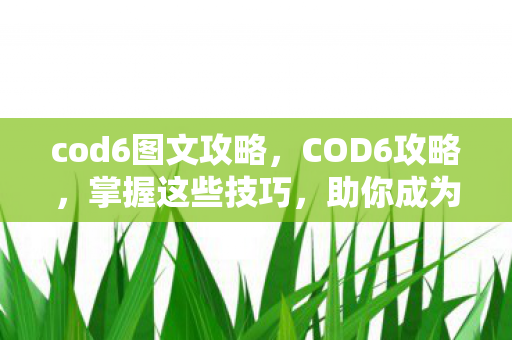 cod6图文攻略，COD6攻略，掌握这些技巧，助你成为战场上的不败王者