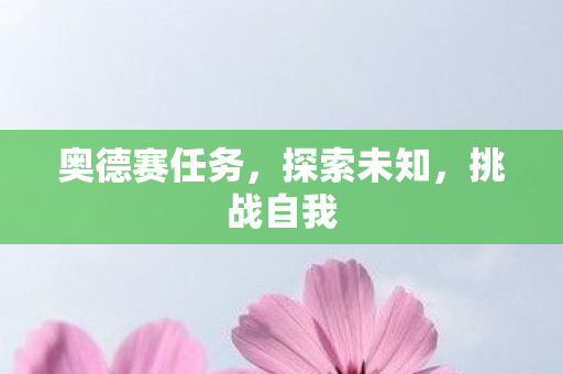 奥德赛任务，探索未知，挑战自我