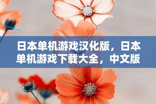 日本单机游戏汉化版，日本单机游戏下载大全，中文版精选推荐