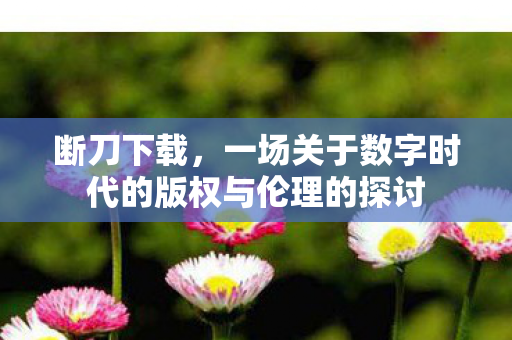 断刀下载，一场关于数字时代的版权与伦理的探讨