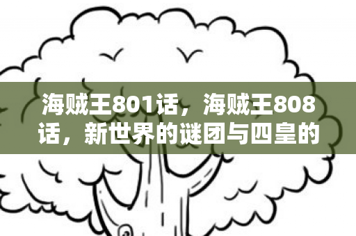 海贼王801话，海贼王808话，新世界的谜团与四皇的阴影