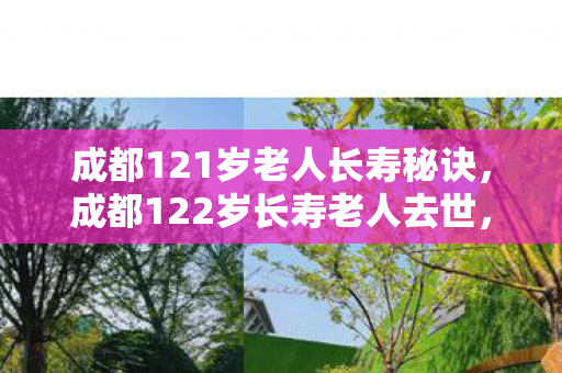 成都121岁老人长寿秘诀，成都122岁长寿老人去世，生命终章，传奇人生