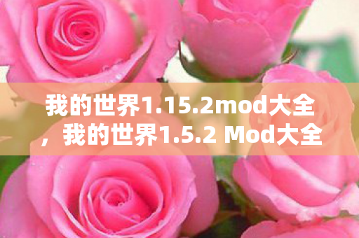 我的世界1.15.2mod大全，我的世界1.5.2 Mod大全，探索无限可能的经典版本