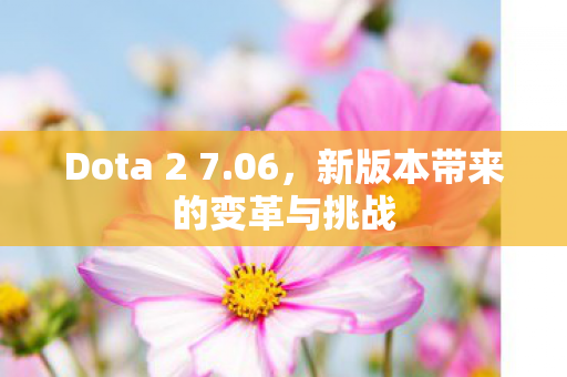 Dota 2 7.06，新版本带来的变革与挑战