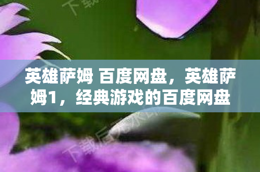 英雄萨姆 百度网盘，英雄萨姆1，经典游戏的百度网盘下载指南