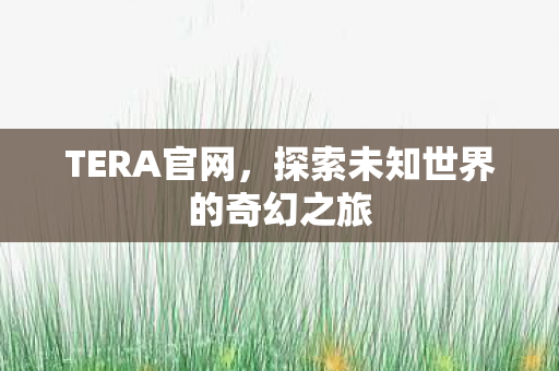 TERA官网，探索未知世界的奇幻之旅