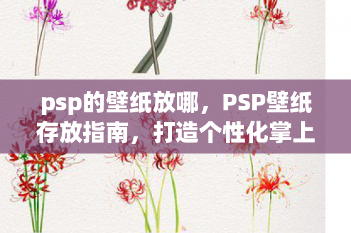 psp的壁纸放哪，PSP壁纸存放指南，打造个性化掌上娱乐空间