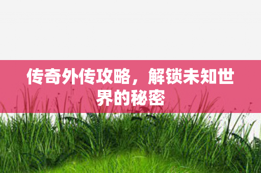 传奇外传攻略，解锁未知世界的秘密