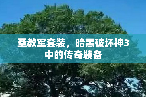 暗黑破坏神3中的传奇装备图片