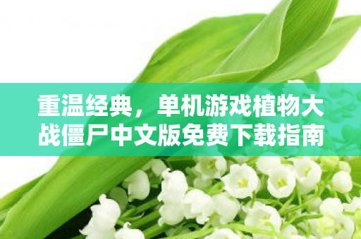 单机游戏植物大战僵尸中文版免费下载指南图片