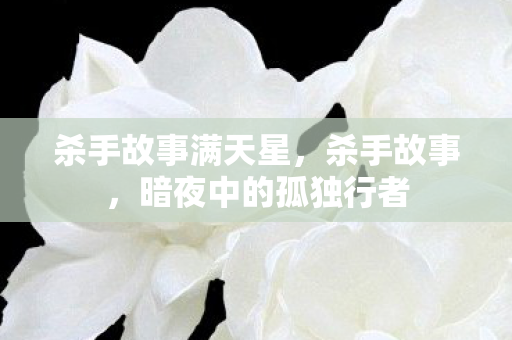 暗夜中的孤独行者图片