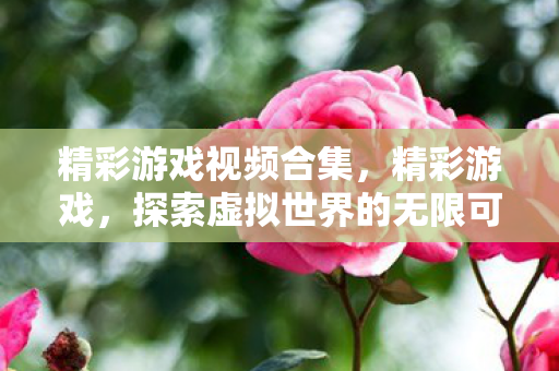 精彩游戏视频合集，精彩游戏，探索虚拟世界的无限可能