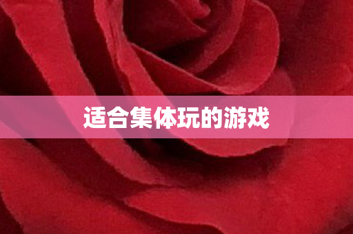 适合集体玩的游戏
