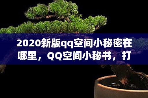 2020新版qq空间小秘密在哪里，QQ空间小秘书，打造个性化社交新体验