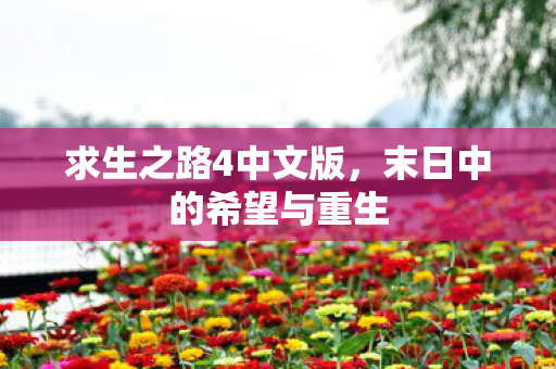 求生之路4中文版，末日中的希望与重生