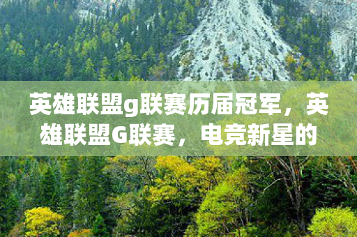 英雄联盟g联赛历届冠军，英雄联盟G联赛，电竞新星的崛起与挑战