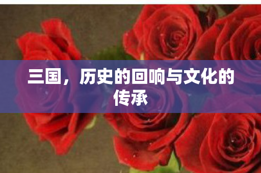 三国，历史的回响与文化的传承