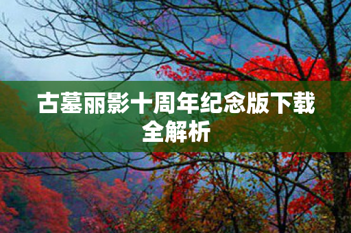 古墓丽影十周年纪念版下载全解析