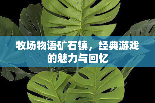 牧场物语矿石镇，经典游戏的魅力与回忆