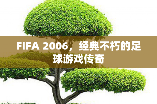 FIFA 2006，经典不朽的足球游戏传奇