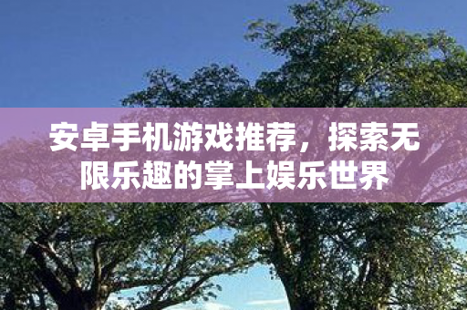 安卓手机游戏推荐，探索无限乐趣的掌上娱乐世界