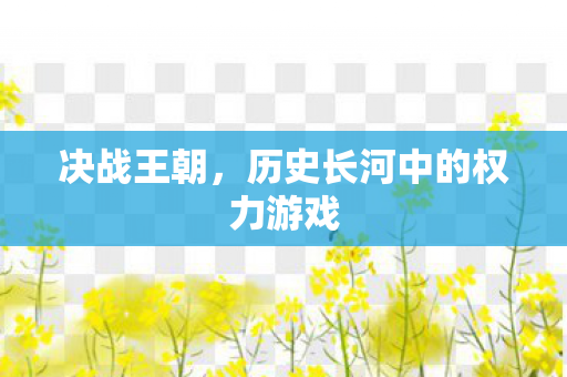 决战王朝，历史长河中的权力游戏