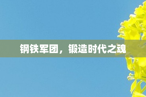 钢铁军团，锻造时代之魂
