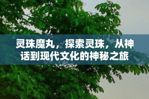 灵珠魔丸，探索灵珠，从神话到现代文化的神秘之旅