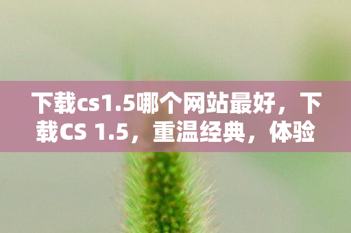 下载cs1.5哪个网站最好，下载CS 1.5，重温经典，体验传奇