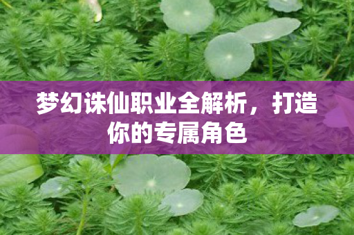梦幻诛仙职业全解析，打造你的专属角色