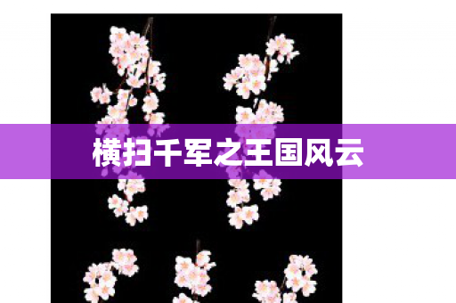 横扫千军之王国风云