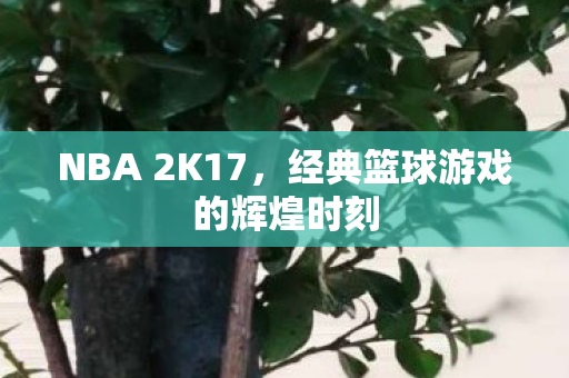 NBA 2K17，经典篮球游戏的辉煌时刻