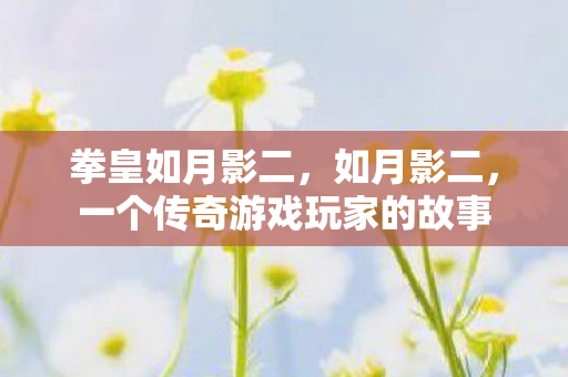 拳皇如月影二，如月影二，一个传奇游戏玩家的故事