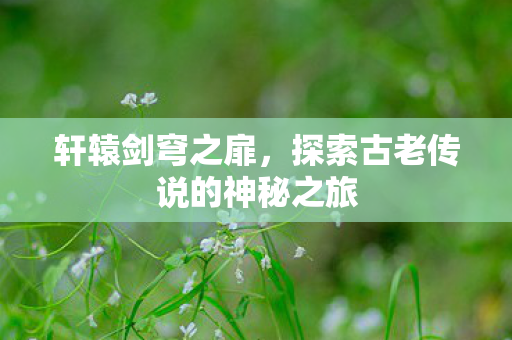 轩辕剑穹之扉，探索古老传说的神秘之旅