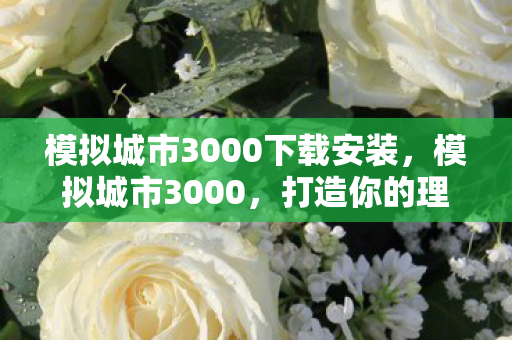 模拟城市3000下载安装，模拟城市3000，打造你的理想都市