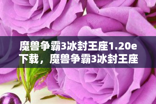 魔兽争霸3冰封王座1.20e下载，魔兽争霸3冰封王座1.20e，经典再现，情怀永存