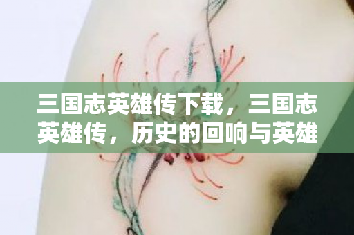 三国志英雄传下载，三国志英雄传，历史的回响与英雄的传奇